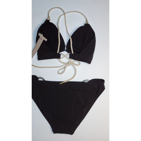 Robin Piccone Bikini Womens Set Top Halter and Bottom Mid Rise Sz Medium #09 - Picture 2 of 9